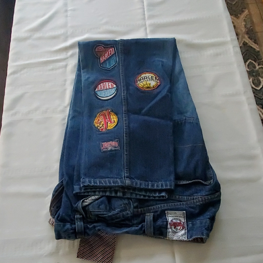 A pair of Harlem jeans